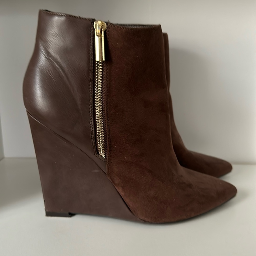 Brown Wedge Heel